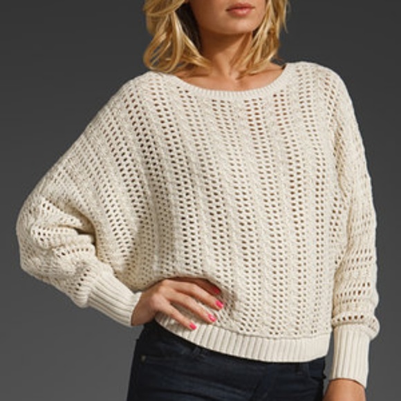 Elizabeth and James Tops - Elizabeth & James Knit Sweater Ivory, Cream